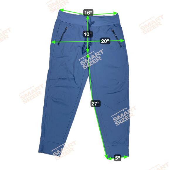 Athleta Trekkie North Jogger Pants Dusty Blue Active Athleisure Size 12 - Picture 3 of 16